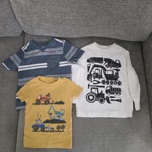 Old Navy Kids' Graphic T-Shirts Set - Blue, White, Yellow